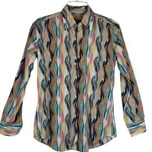 Solemare Maus & Hoffman‎ Womens Shirt Size Small Made in Italy Southwestern